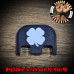 Lucky Clover Laser Engraved Glock Slide Plate