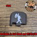 Rock On Big Foot Laser Engraved Glock Slide Plate
