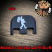 Rock On Big Foot Laser Engraved Glock Slide Plate
