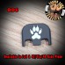 Wolf Paw Laser Engraved Glock Slide Plate Wolf Paw Laser Engraved Glock Slide Plate
