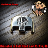 Flag Punisher Laser Engraved Glock Slide Plate 