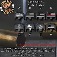Flag Series Custom Laser Engraved Glock SlidePlates