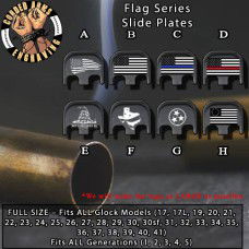 Flag Series Custom Laser Engraved Glock SlidePlates