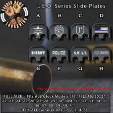 Law Enforcement Series Custom Laser Engraved Glock SlidePlates