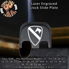 1st Cavalry Laser Engraved Glock Slide Plate