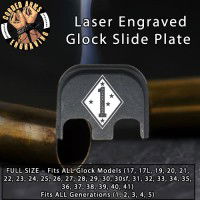 1st Marine Division Laser Engraved Glock Slide Plate