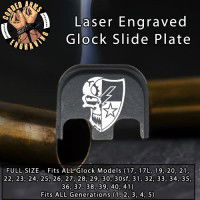 75th Ranger Regiment w/ Skull Laser Engraved Glock Slide Plate