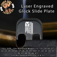 Air Force Vet Flag Laser Engraved Glock Slide Plate