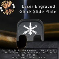 Air Defense Artillery  Laser Engraved Glock Slide Plate