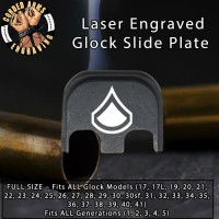 Private First Class E3 Engraved Glock Slide Plate