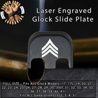 Sergeant E5 Laser Engraved Glock Slide Plate