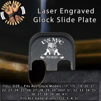 USMC Death Before Dishonor Laser Engraved Glock Slide Plate