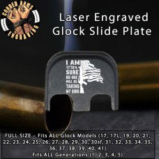 1776% Sure Laser Engraved Glock Slide Plate