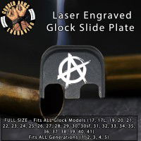 Anarchy Laser Engraved Glock Slide Plate