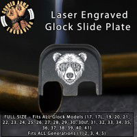 Mama Bear Laser Engraved Glock Slide Plate