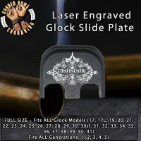 Continenal Laser Engraved Glock Slide Plate