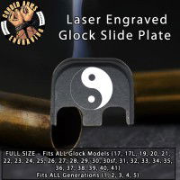 YinYang Laser Engraved Glock Slide Plate
