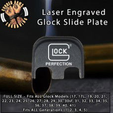 Glock Perfection Laser Engraved Glock Slide Plate