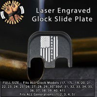 Paramedic Flag Laser Engraved Glock Slide Plate