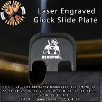 Deadpool Do you Love Me Laser Engraved Glock Slide Plate