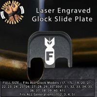 F Bomb Laser Engraved Glock Slide Plate