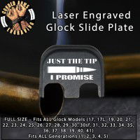 Just The Tip Laser Engraved Glock Slide Plate