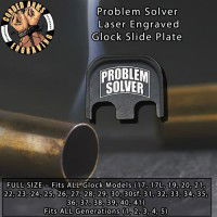 Problem Solver Laser Engraved Glock Slide Plate