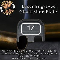 17 Laser Engraved Glock Slide Plate