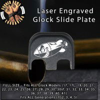 WW2 Shark Mouth Air Bomb Laser Engraved Glock Slide Plate