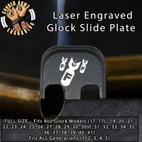 Incoming F-Bombs Laser Engraved Glock Slide Plate