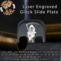 Grim Reaper 2 Laser Engraved Glock Slide Plate