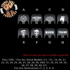 TRUMP Series Custom Laser Engraved Glock Slide Plates