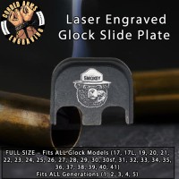 Smoky The Bear Laser Engraved Glock Slide Plate