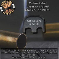 Molon Labe Laser Engraved Glock Slide Plate