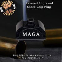 MAGA Lasered Engraved Glock Grip Plug