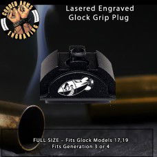 WW2 Shark Mouth Air Bomb Lasered Engraved Glock Grip Plug