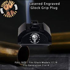 FAFO Punisher Lasered Engraved Glock Grip Plug