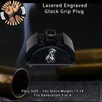 Grim Reaper Lasered Engraved Glock Grip Plug