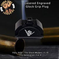 Shaka Lasered Engraved Glock Grip Plug
