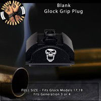 Skull 2 Lasered Engraved Glock Grip Plug