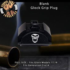 Skull 2 Lasered Engraved Glock Grip Plug