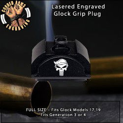 Trumpunisher Lasered Engraved Glock Grip Plug