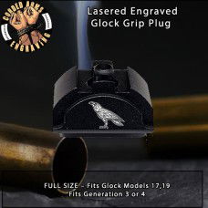 Raven Lasered Engraved Glock Grip Plug