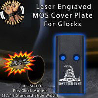 Gadsden Flag Don't Tread on Me Lasered Engraved MOS Cover Plate