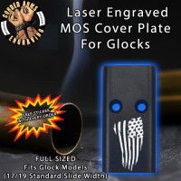 Tattered Flag Lasered Engraved MOS Cover Plate