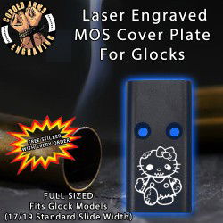 Zombie Hello Kitty Lasered Engraved MOS Cover Plate