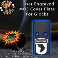 Army Airborne 101st  Lasered Engraved MOS Cover Plate