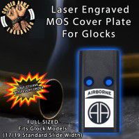 82nd Airborne Division Lasered Engraved MOS Cover Plate