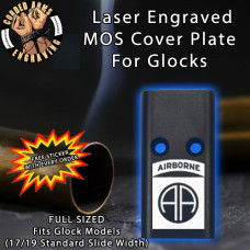 82nd Airborne Division Lasered Engraved MOS Cover Plate