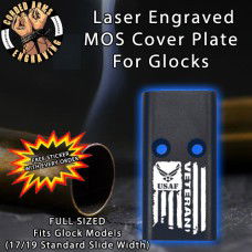 Air Force Vet Flag Lasered Engraved MOS Cover Plate